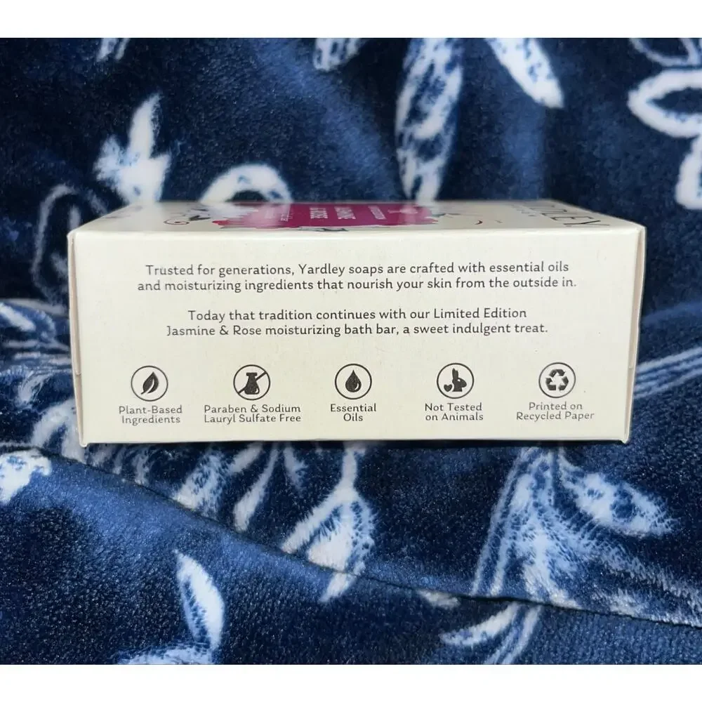 NIB! Yardley London Limited Edition Jasmine & Rose Nourishing Bath Bar 4.0 oz